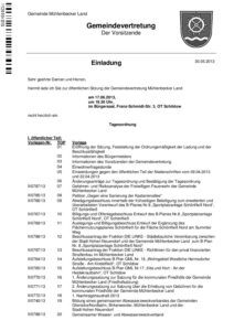Tagesordnung