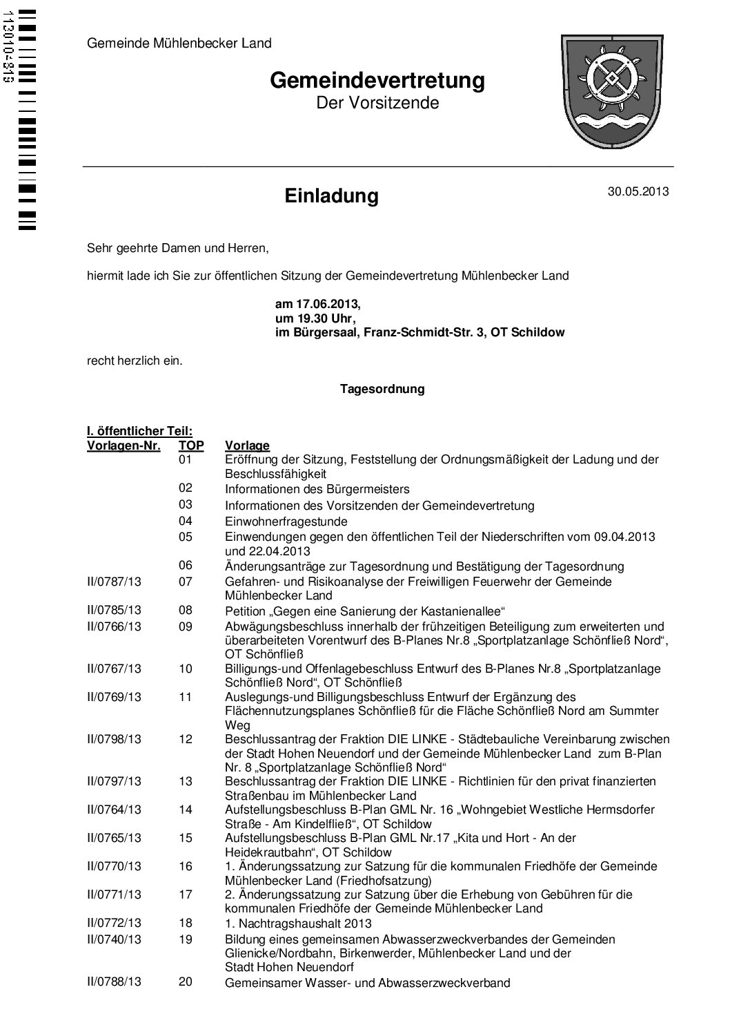Tagesordnung