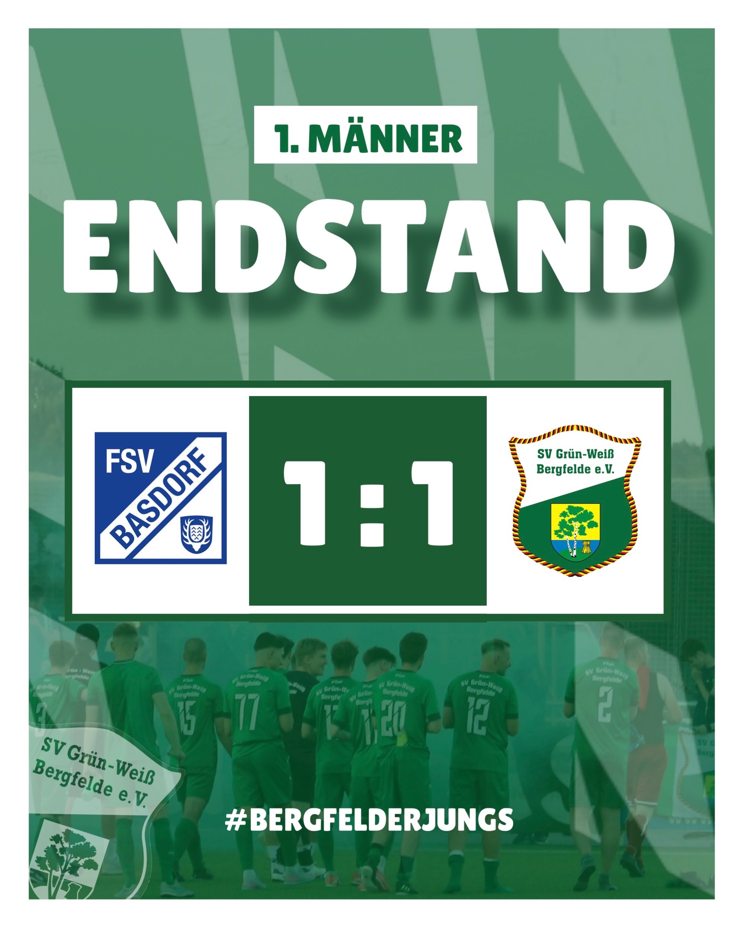Deckel drauf. Saison beendet. ✅💚

Nur eine Niederlage in den letzten elf Spielen spricht eine klare Sprache. Ein starker Schlussspurt unserer 1. Männermannschaft, auf den wir aufbauen können. Jetzt heißt es durchatmen, Sonne tanken und Kräfte sammeln. Sommerpause!

#bergfelderjungs