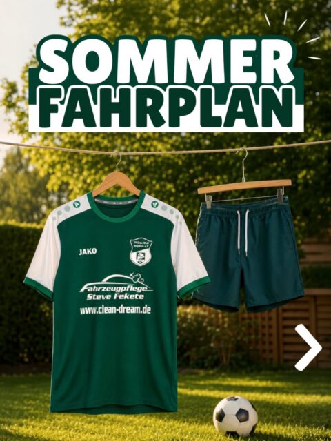 Alle 👀 nach vorne!

Der Juli ist da und damit richtet sich der Blick fortan auf die neue Spielzeit 2026/2027.

Unsere 1. Männermannschaft startet Ende nächster Woche in die Sommervorbereitung und legt damit den Grundstein für die kommende Kreisoberliga-Saison. In sechs intensiven Wochen warten 🔟 Testspiele auf uns. Gegen Gegner aus den verschiedensten Spielklassen. 

Es kann losgehen! 🚀💚

#bergfelderjungs